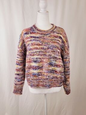 Multicolor Crewneck Knit Sweater